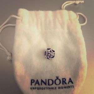 Pandora charm. Sterling silver/14k gold accents.